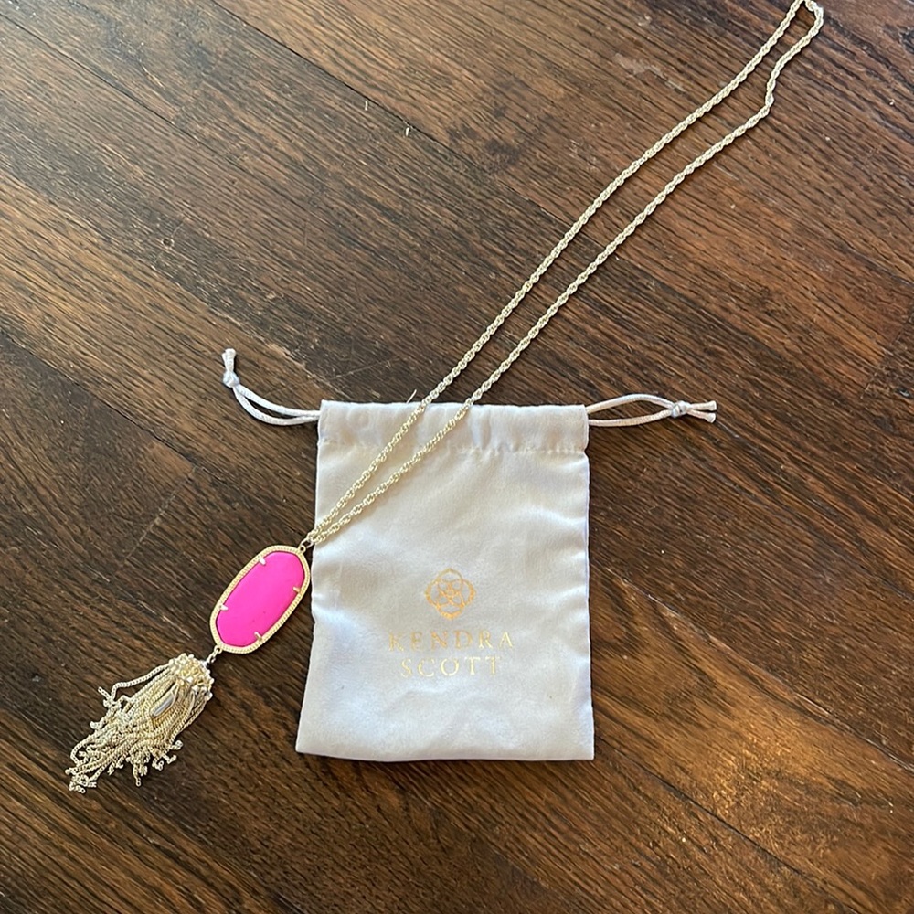 Kendra Scott Rayne necklace- long, gold